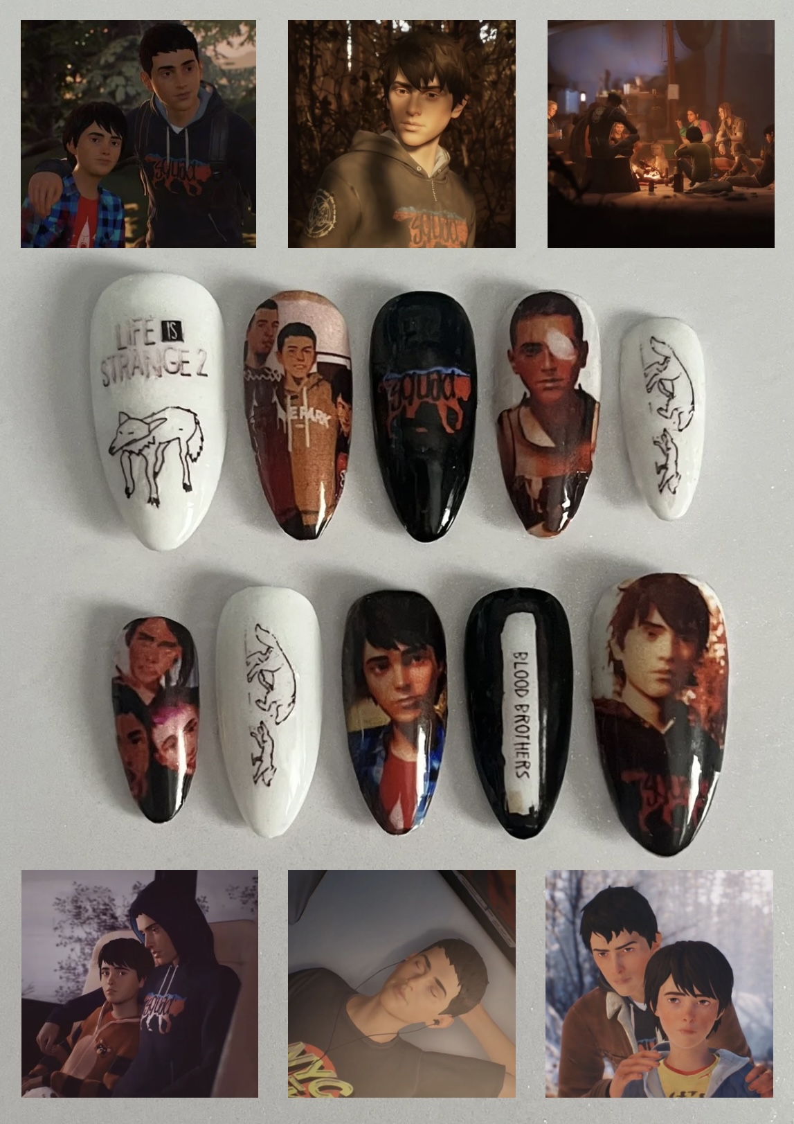 Life Is Strange 2 press-on nails