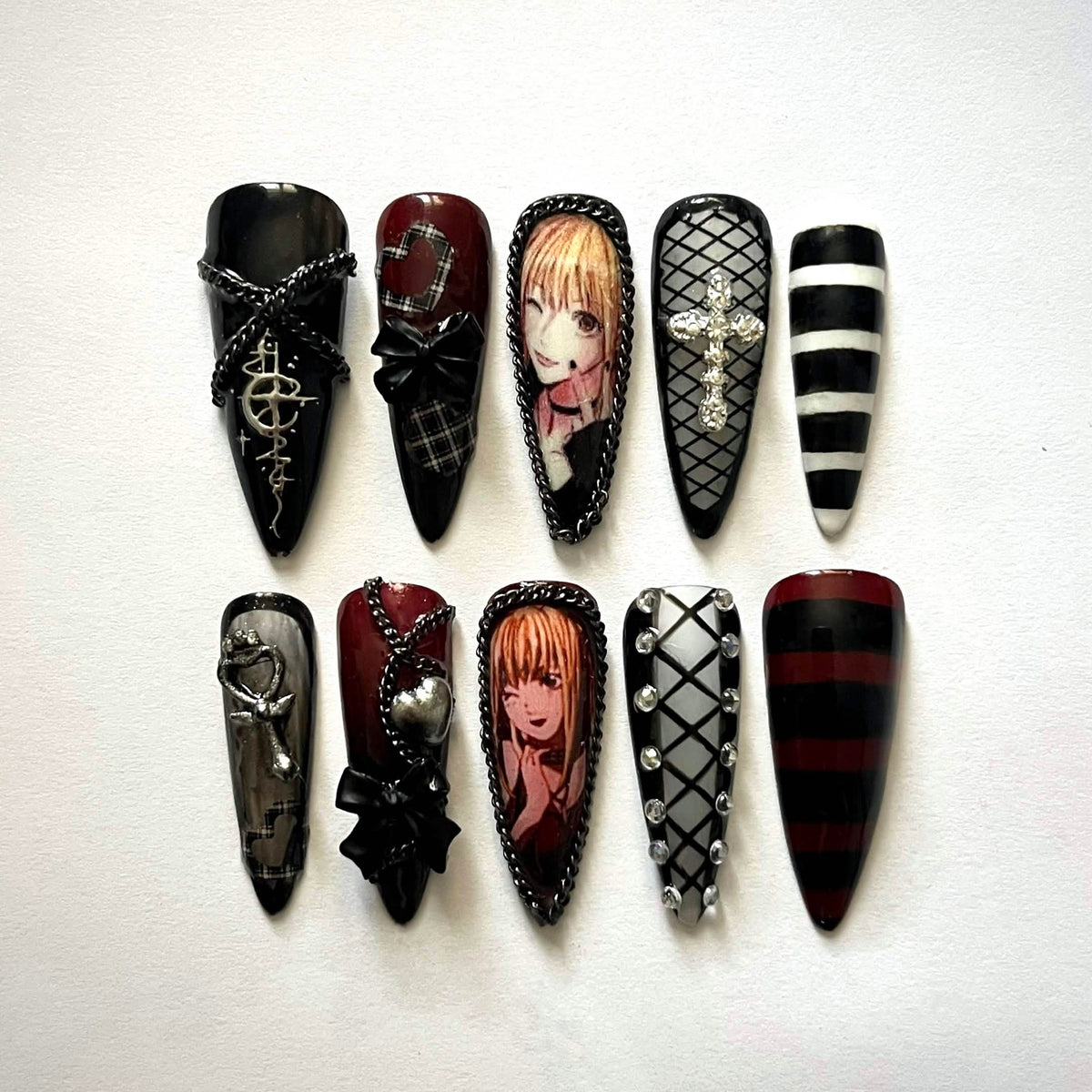 Death Note Misa Amane press-on nails