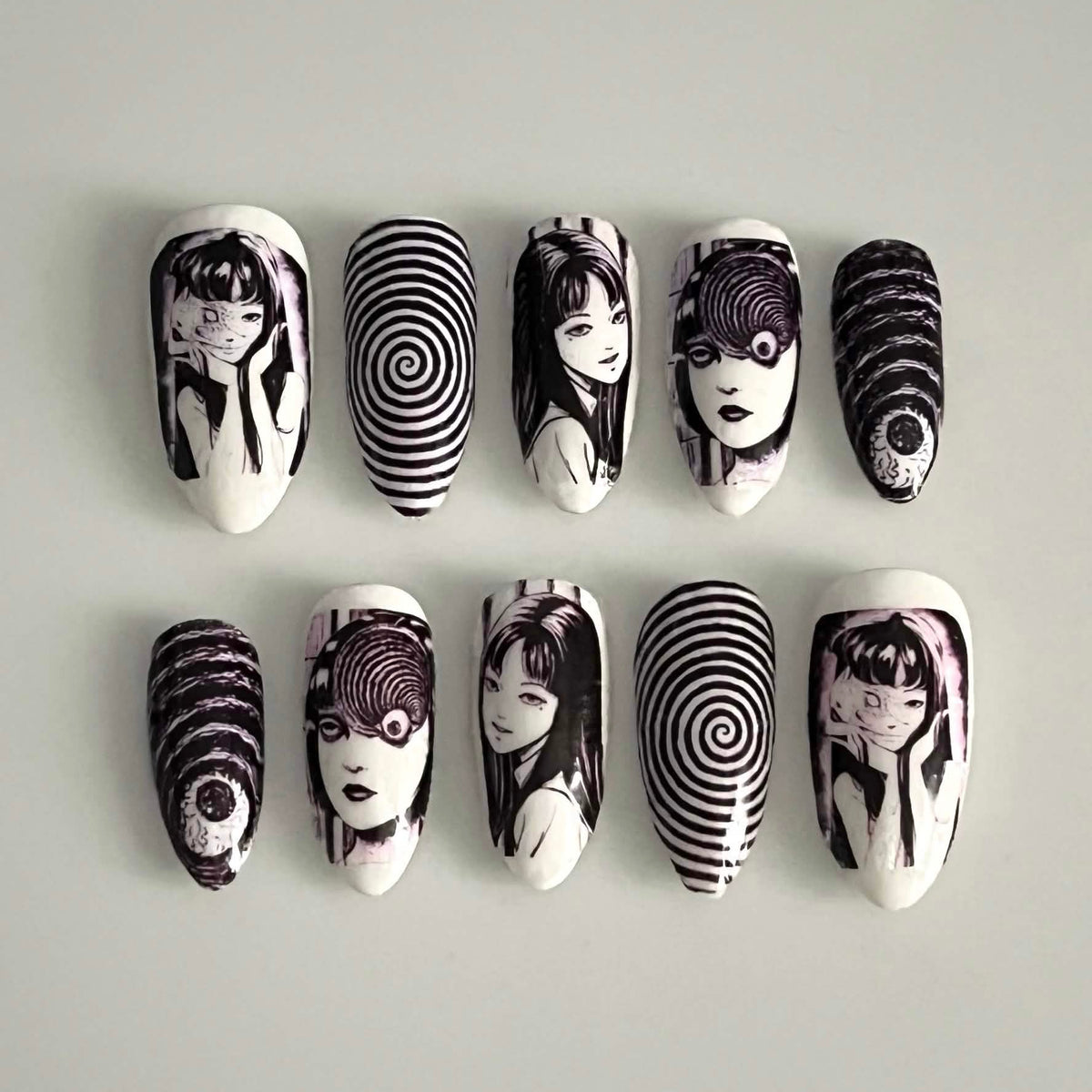 Junji Ito’s Tomie press-on nails