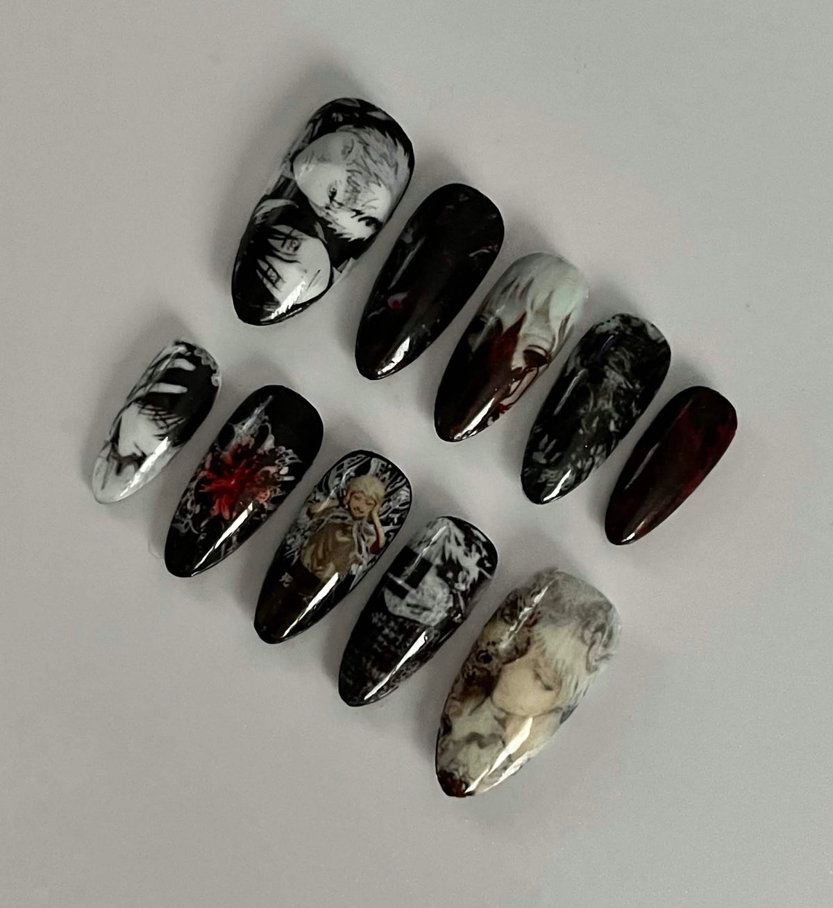 The Summer Hikaru Died press-on nails