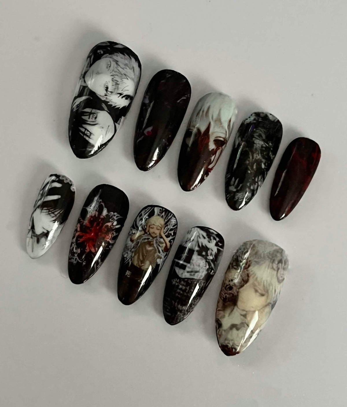 The Summer Hikaru Died press-on nails
