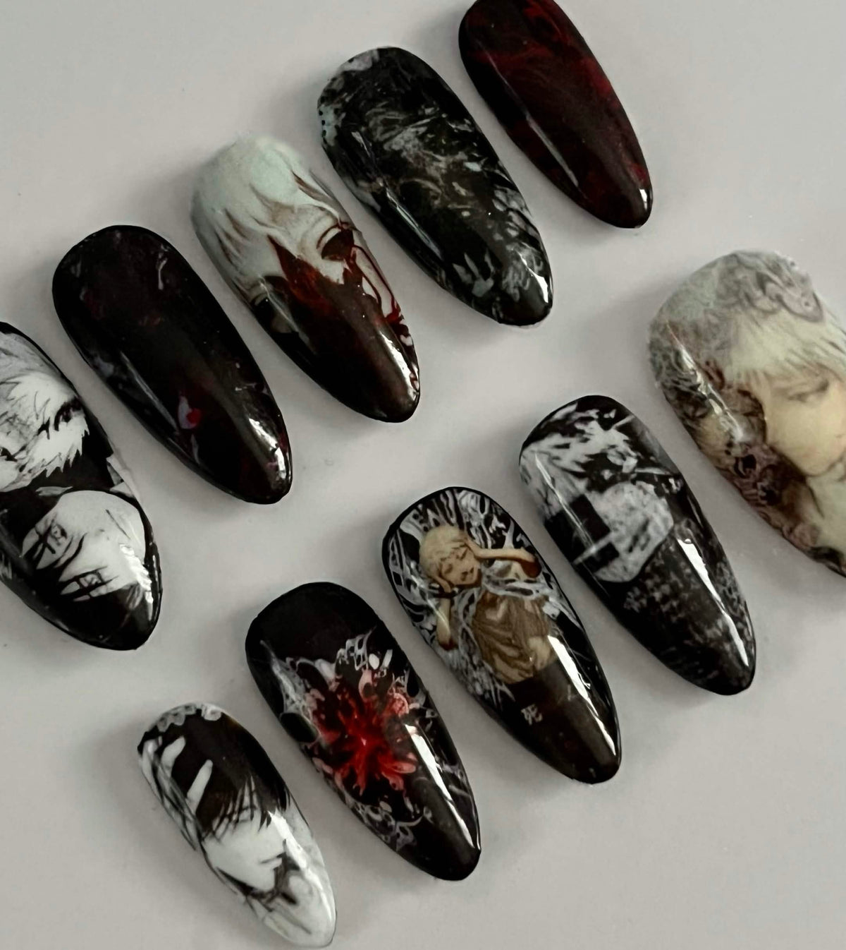 The Summer Hikaru Died press-on nails