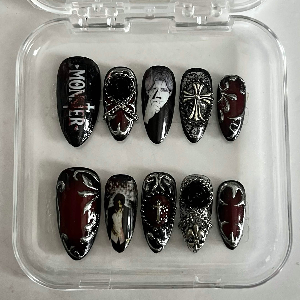 Monster press-on nails