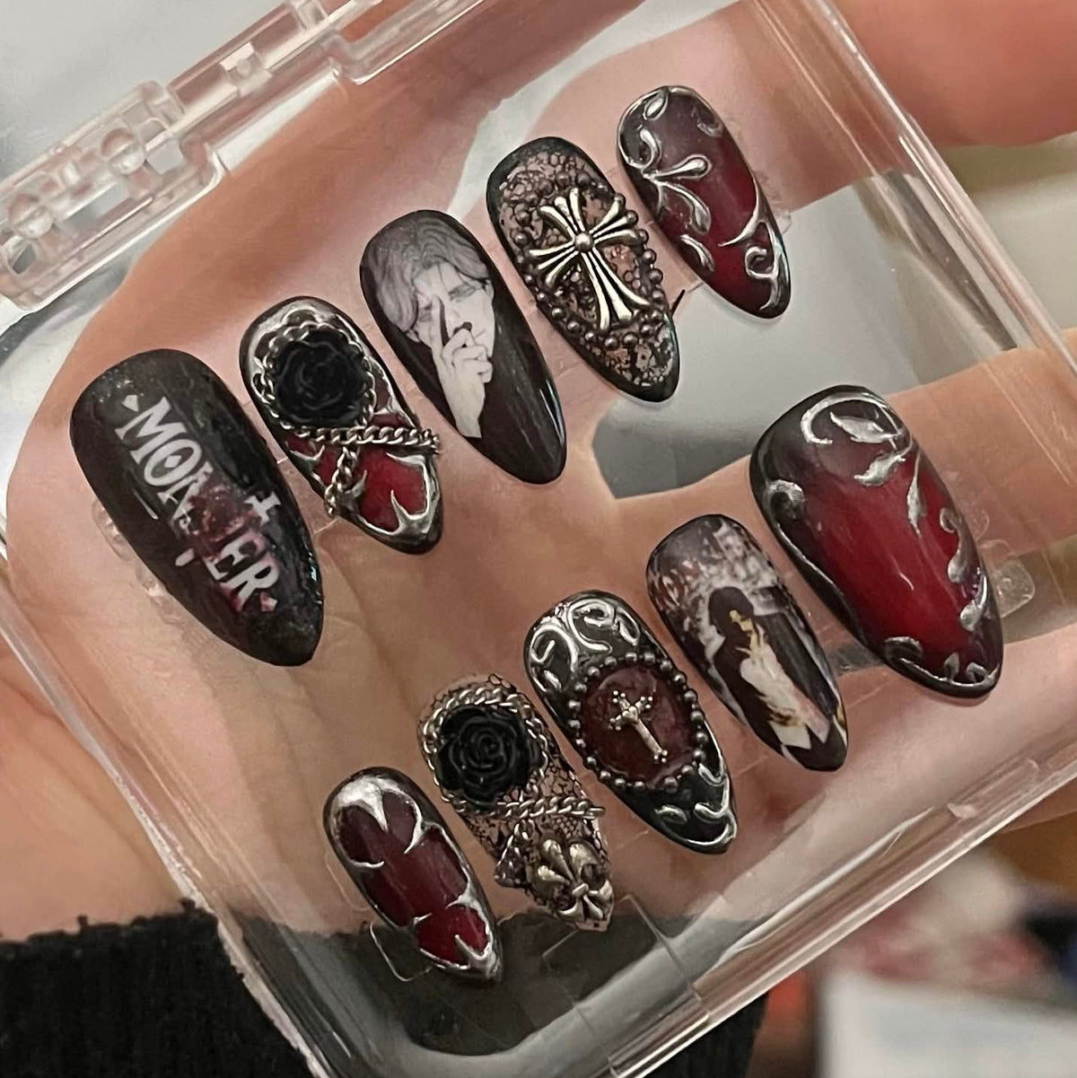 Monster press-on nails