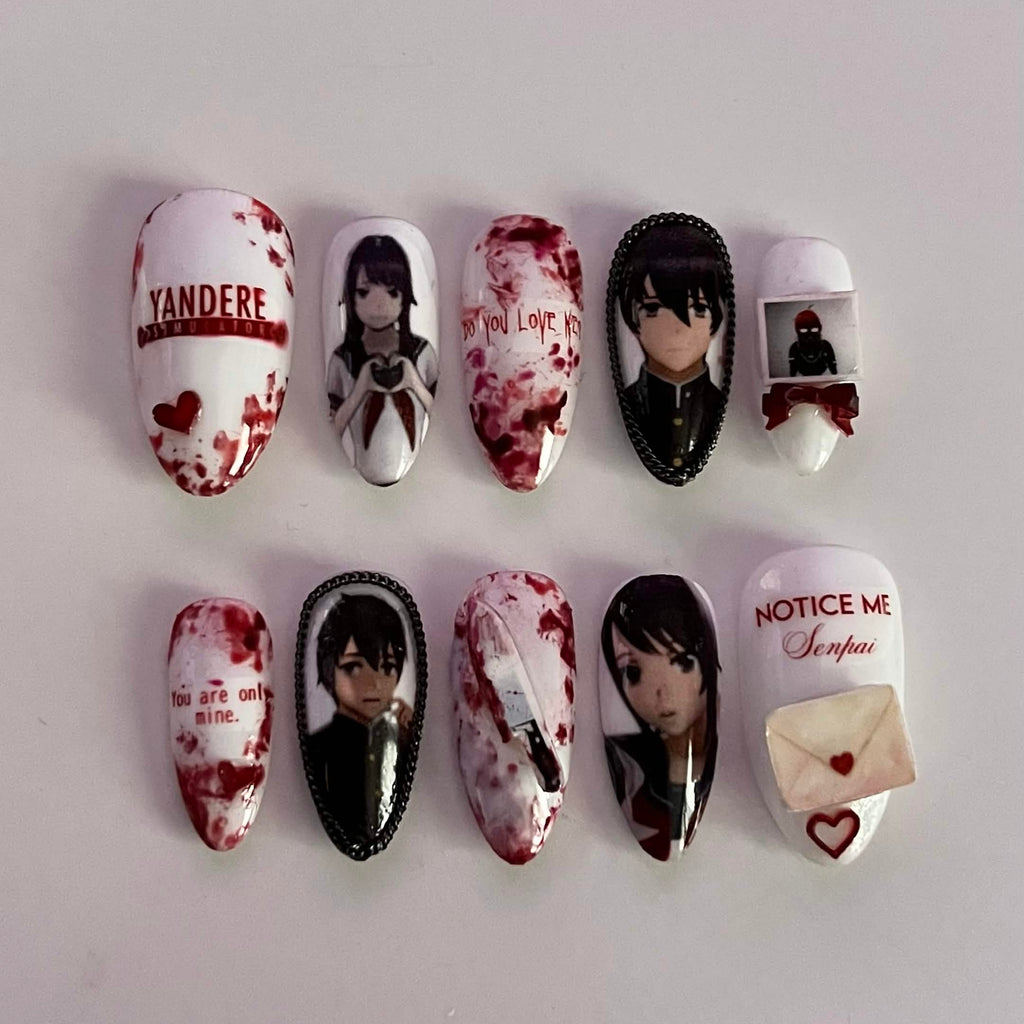 Yandere Simulator press-on nails