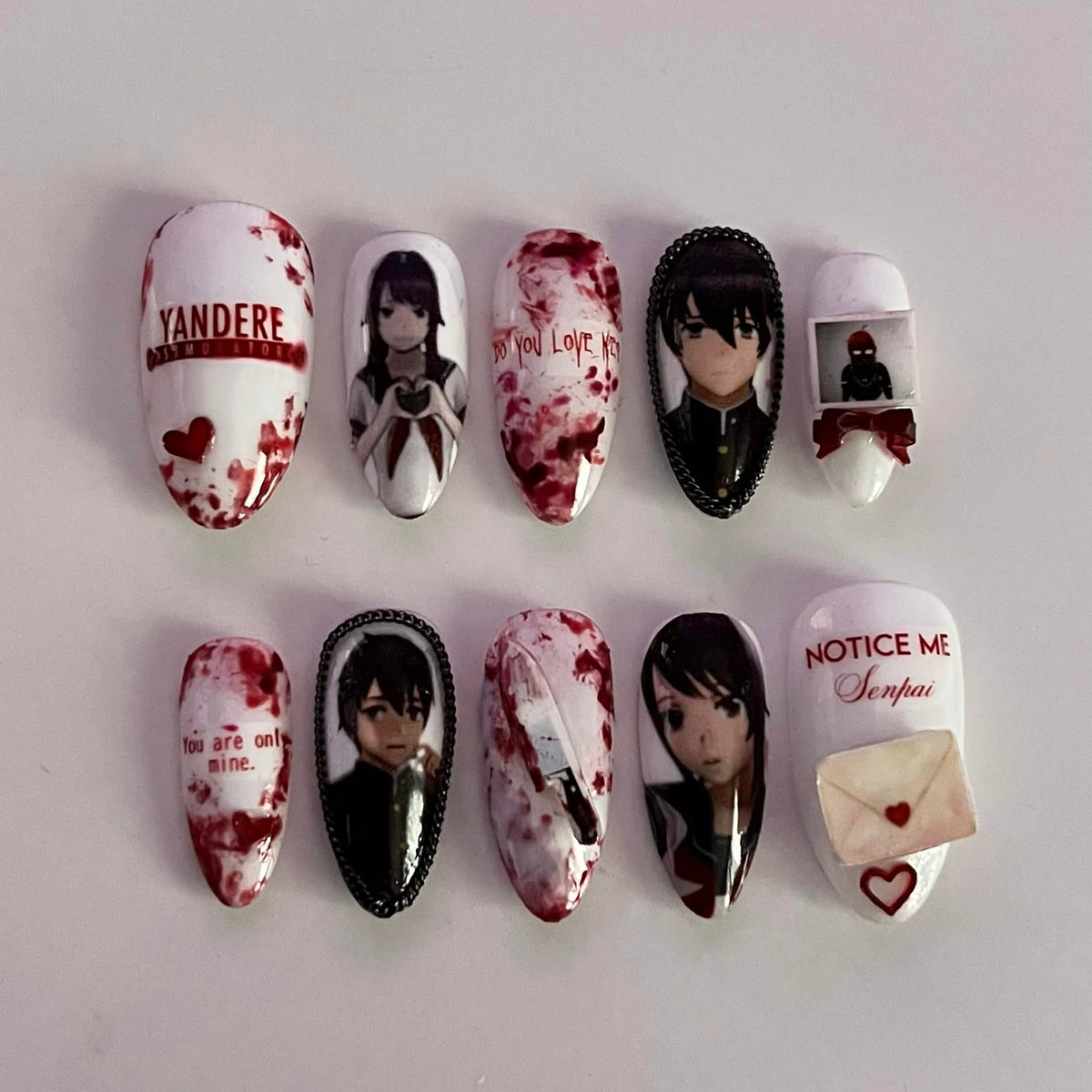 Yandere Simulator press-on nails